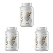 Kit 3X True Whey Protein Hidrolisado e Isolado - 837g Fior di Latte - True Source