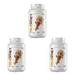 Kit 3X True Whey Protein Hidrolisado e Isolado - 837g Macadamia Ice Cream - True Source
