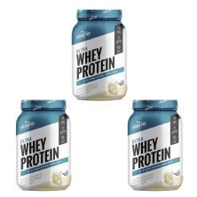 Kit 3X Ultra Whey Protein - 907g Chocolate Branco - Shark Pro
