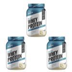 Kit 3X Ultra Whey Protein - 907g Chocolate Branco - Shark Pro