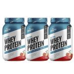 Kit 3X Ultra Whey Protein - 907g Morango - Shark Pro