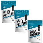 Kit 3X Ultra Whey Protein - 907g Refil Baunilha - Shark Pro