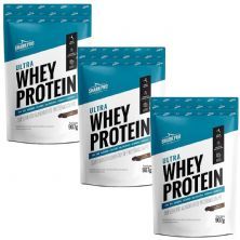 Kit 3X Ultra Whey Protein - 907g Refil Cookies - Shark Pro