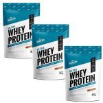 Kit 3X Ultra Whey Protein - 907g Refil Doce de Leite - Shark Pro