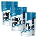 Kit 3X Ultra Whey Protein - 907g Refil Leite  - Shark Pro