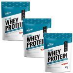 Kit 3X Ultra Whey Protein - 907g Refil Morango - Shark Pro