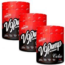 Kit 3X V9-Pump Pre Workout - 300g Cola - Shark Pro