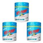 Kit 3X V9-Pump Pre Workout - 300g Energ�tico  - Shark Pro