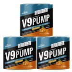 Kit 3X V9-Pump Pre Workout - 300g Tangerina - Shark Pro