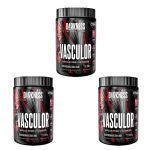 Kit 3X Vasculor Muscle Pump Powder Caffeine Free - 300g Morango com Lim�o - IntegralMedica