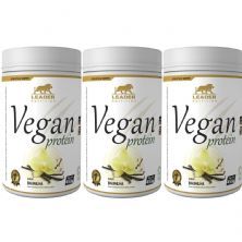 Kit 3X Vegan Protein - 450g  Baunilha - Leader Nutrition