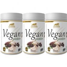Kit 3X Vegan Protein - 450g Chocolate - Leader Nutrition