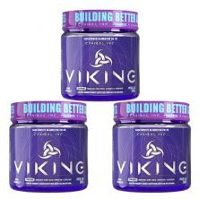 Kit 3X Viking Pre Workout - 300g Abacaxi com Coco - Canibal