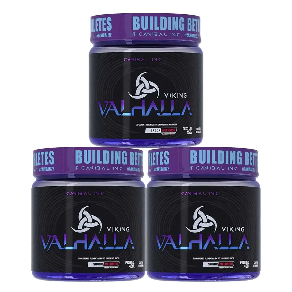 Kit 3X Viking Valhalla - 450g Melancia - Canibal