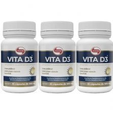 Kit 3X Vita D3 - 30 C�psulas - Vitafor