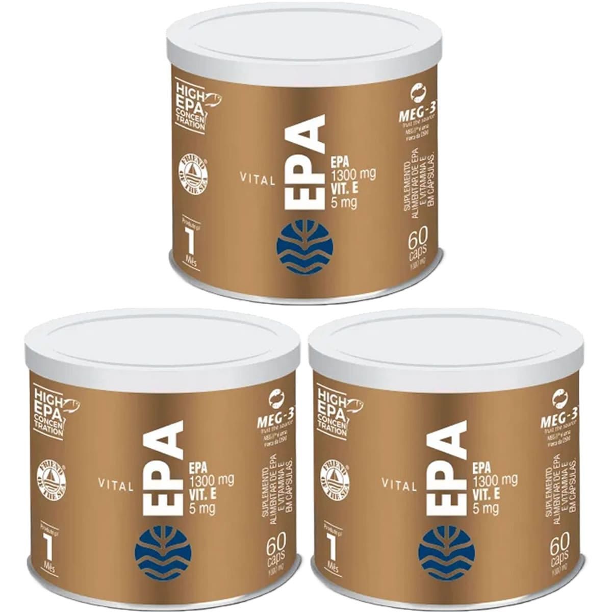 Kit 3X Vital EPA - 60 C�psulas - Vital �tman