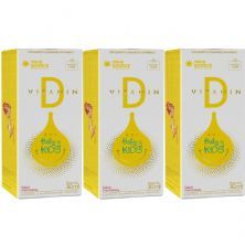 Kit 3X Vitamin D. For Baby & Kids - 30ml Framboesa - True Source