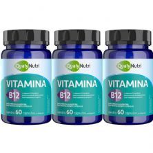 Kit 3X Vitamina B12 - 60 C�psulas - QualyNutri