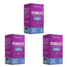 Kit 3X Vitamina B12 - 60 C�psulas - Sanavita