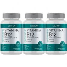 Kit 3X Vitamina B12 Metilcobalamina - 60 Comprimidos - Lauton Nutrition