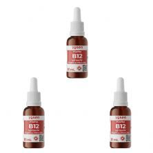 Kit 3X Vitamina B12 Ydrosolv - 30ml Gotas Sem Sabor - Yosen