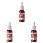 Kit 3X Vitamina B12 Ydrosolv - 30ml Gotas Sem Sabor - Yosen