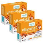 Kit 3X Vitamina C 1g - 10 Comprimidos - Equaliv