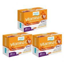 Kit 3X Vitamina C 1g - 30 Comprimidos - Equaliv