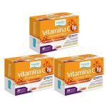 Kit 3X Vitamina C 1g - 30 Comprimidos - Equaliv
