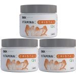 Kit 3X Vitamina C Cristais Quali C - 200g Natural - DUX Nutrition