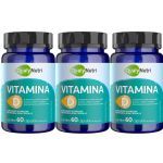 Kit 3X Vitamina D - 60 C�psulas - QualyNutri
