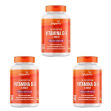 Kit 3X Vitamina D3 2000ui Com TCM - 60 C�psulas - Bigens