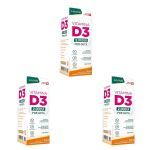 Kit 3X Vitamina D3 - 20ml Gota Neutro - Lauton Nutrition