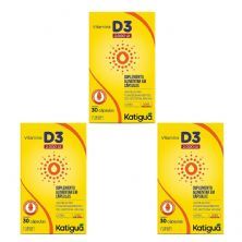 Kit 3X Vitamina D3 - 30 C�psulas - Katigu�