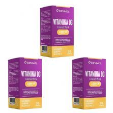 Kit 3X Vitamina D3 - 30 Capsulas - Sanavita