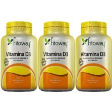 Kit 3X Vitamina D3 - 60 C�psulas - Fitoway