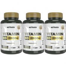 Kit 3X Vitamina D3 - 60 C�psulas - Nutrata