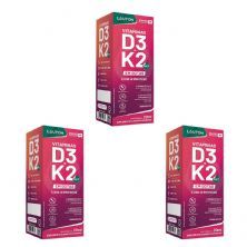Kit 3X Vitamina D3 K2 - 20ml Sabor Neutro - Lauton Nutrition