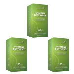 Kit 3X Vitamina D3 Synergy - 60 C�psulas - Puravida
