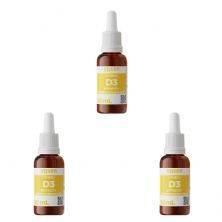 Kit 3X Vitamina D3 Ydrosolv - 30ml Gotas Sem Sabor - Yosen