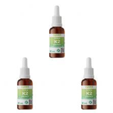 Kit 3X Vitamina K2 Ydrosolv - 30ml Gotas Sem Sabor - Yosen