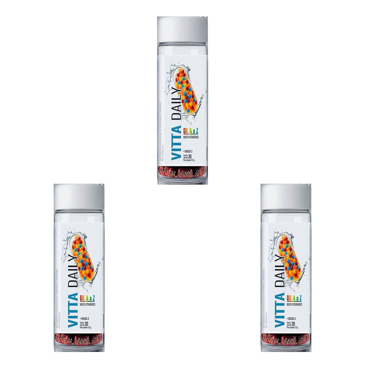 Kit 3X Vitta Daily - 30 C�psulas - Shark Pro