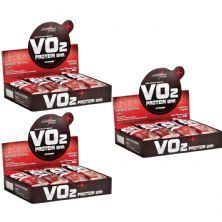 Kit 3X VO2 PROTEIN BAR - 12 Unidades 30g Morango - IntegralM�dica