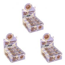 Kit 3X Wafer True Crunch Pro - Caixa com 12 Unidades de 25g Chocolate Meio Amargo - True Source
