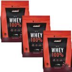 Kit 3X Whey 100% - 900g Refil Chocolate - New Millen