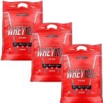 Kit 3X Whey 100% Pure - 907g Refil Coco - IntegralM�dica