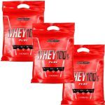 Kit 3X Whey 100% Pure - 907g Refil Cookies - IntegralM�dica