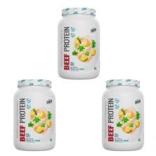 Kit 3X Whey Beef Protein - 900g Abacaxi com Hortel� - Shark Pro