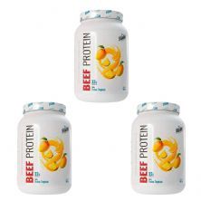 Kit 3X Whey Beef Protein - 900g Frutas Tropicais - Shark Pro