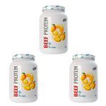 Kit 3X Whey Beef Protein - 900g Frutas Tropicais - Shark Pro